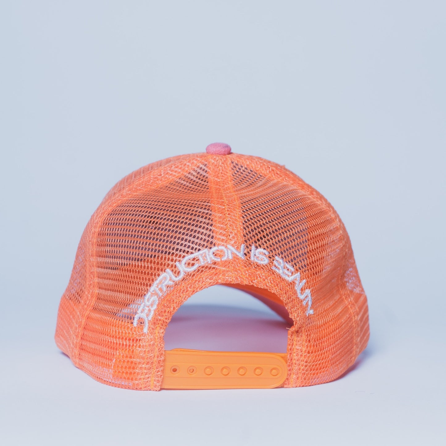 Orange Sherbet Mesh Trucker