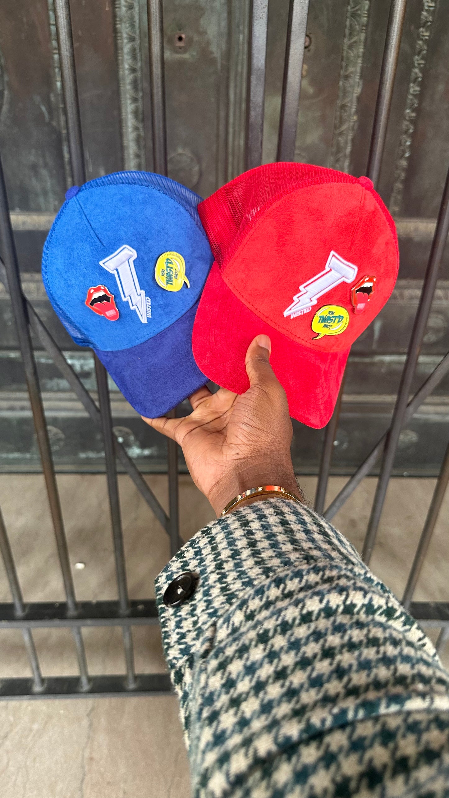 Fire Red Mesh Trucker Hat